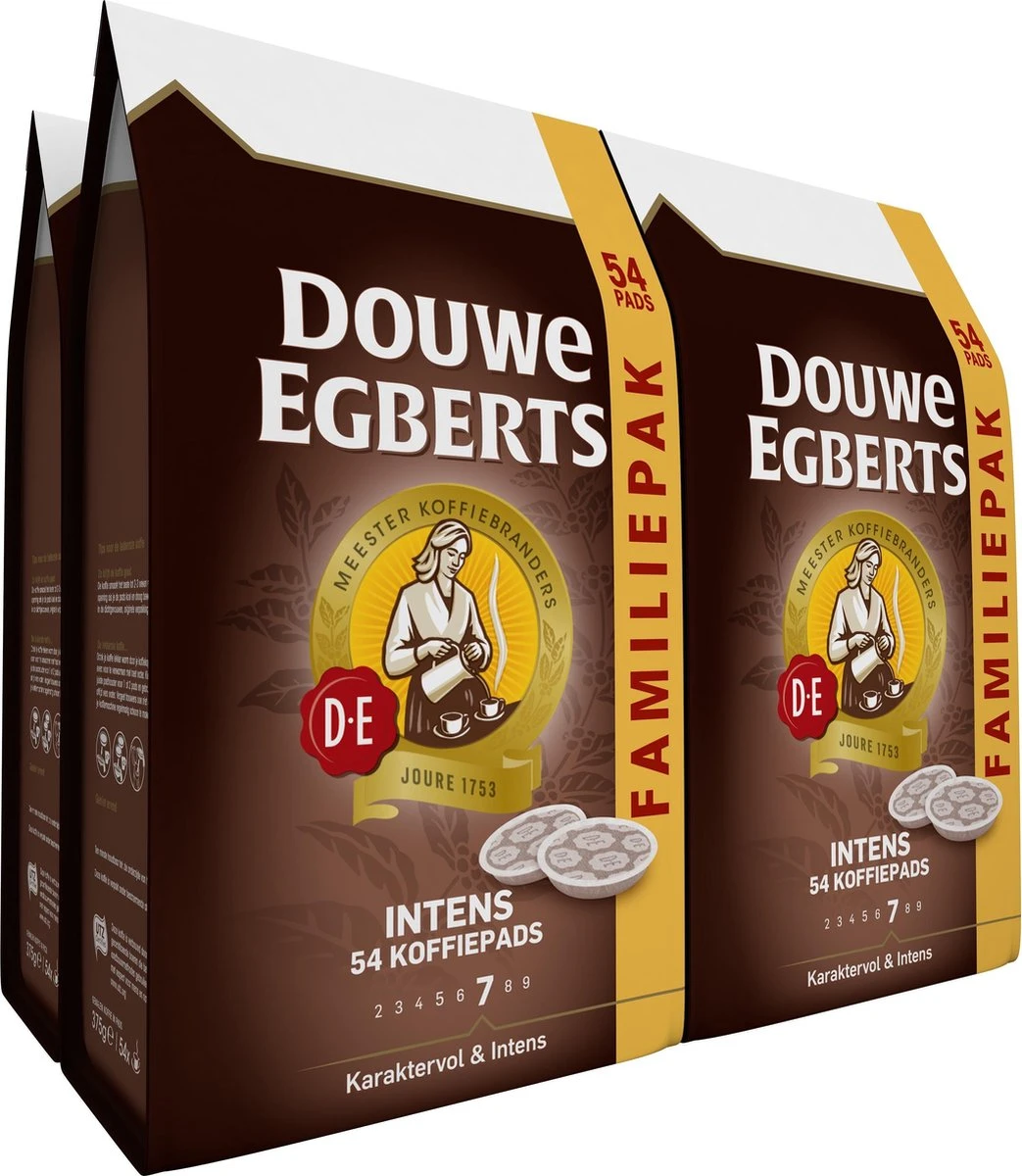 Douwe Egberts Intens Koffiepads - 4 X 54 Pads