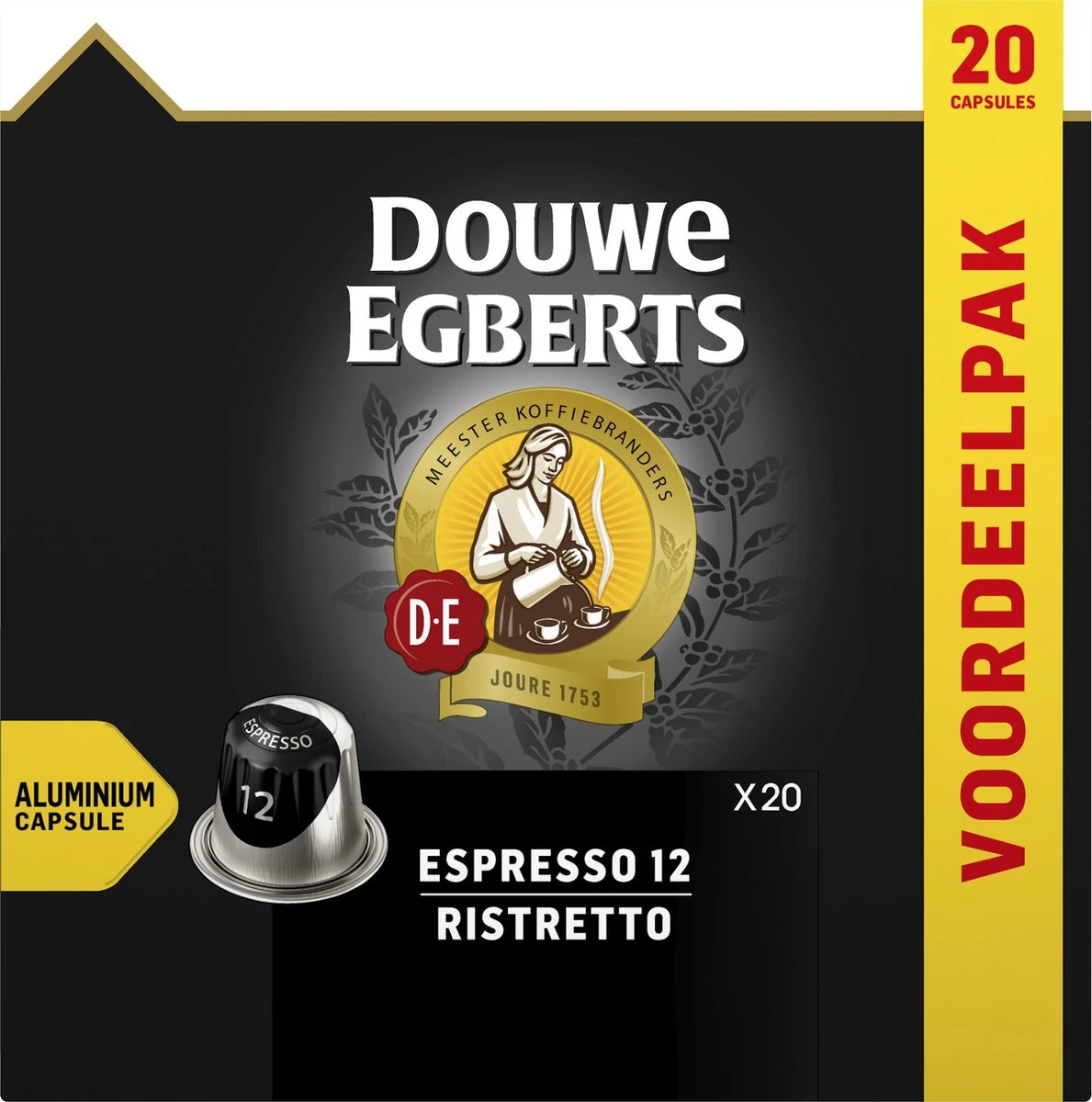 Douwe Egberts Espresso Ristretto (12) - 10 X 20 Koffiecups - Afbeelding 6