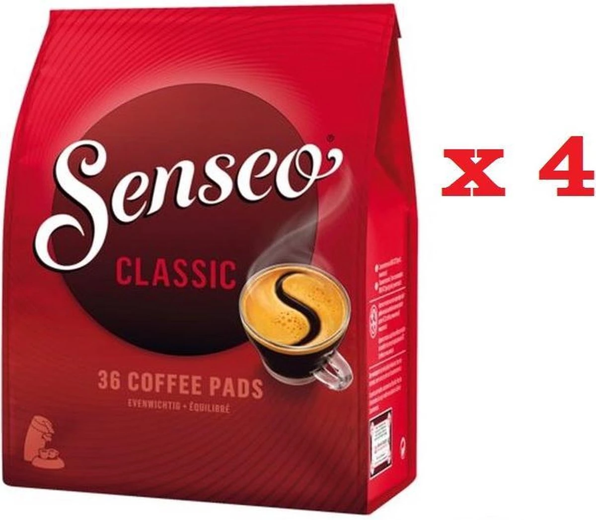 Senseo Base Classic Koffiepads - 4 X 36 Pads