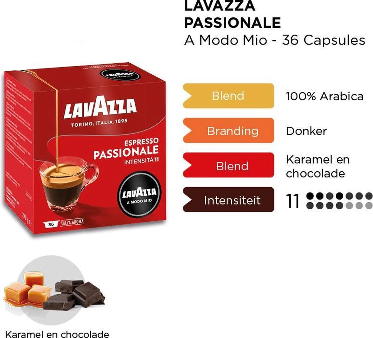 Lavazza A Modo Mio Passionale 36 Stuks - Afbeelding 3