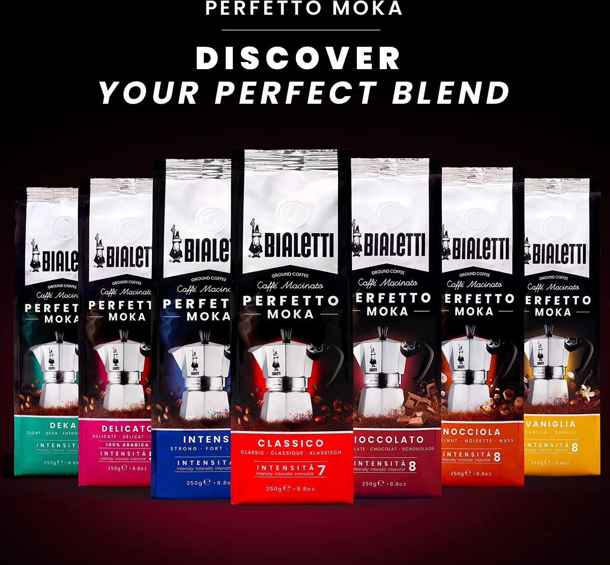 Bialetti Moka Hazelnut Gemalen Koffie - 4x 250 Gram - Afbeelding 2