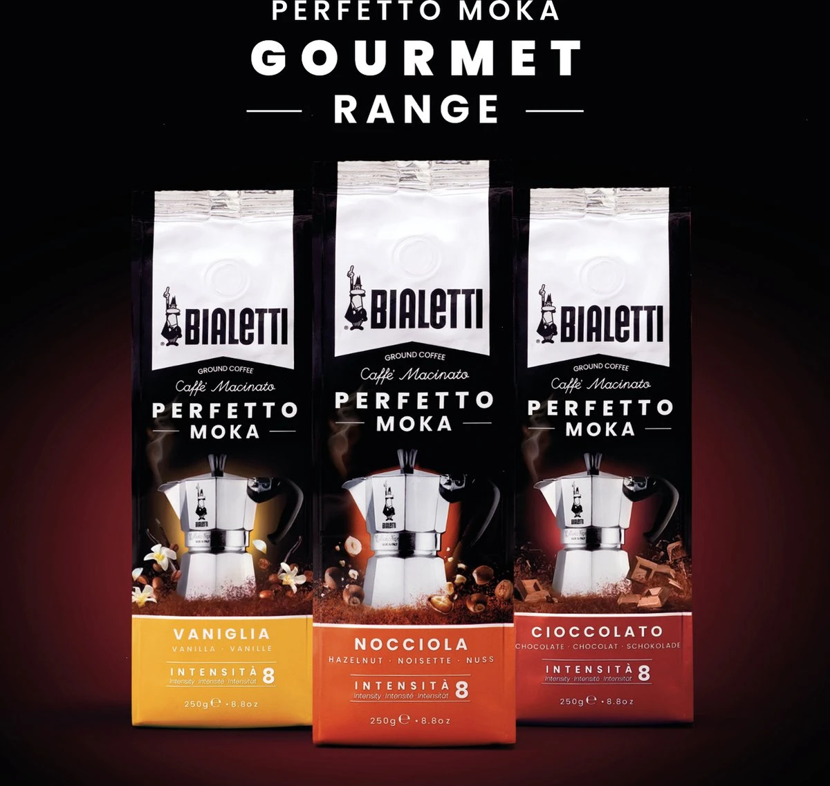 Bialetti Moka Hazelnut Gemalen Koffie - 4x 250 Gram - Afbeelding 8