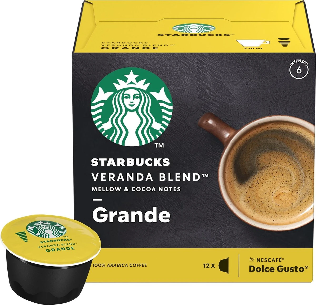 Starbucks By Dolce Gusto Capsules Veranda Grande Blonde Roast - 36 Koffiecups - Afbeelding 3