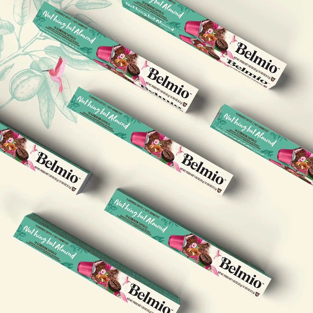 Belmio Koffiecups - NUTHING BUT ALMOND Capsules Nespresso Compatible - 120 Stuks - Afbeelding 4