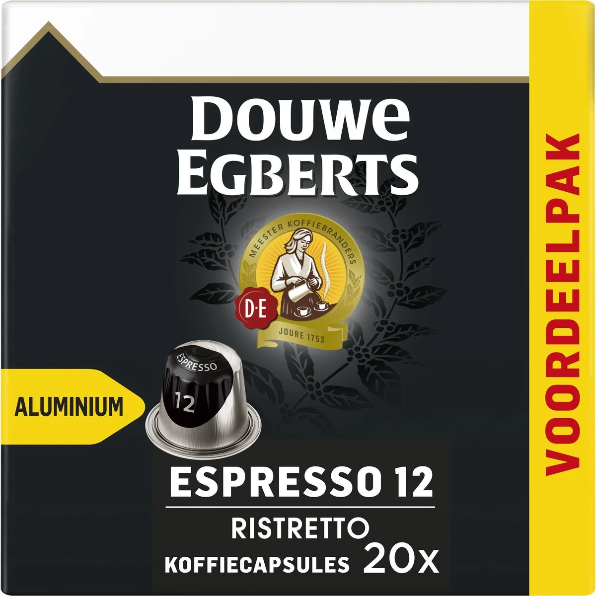 Douwe Egberts Espresso Ristretto (12) - 10 X 20 Koffiecups - Afbeelding 2