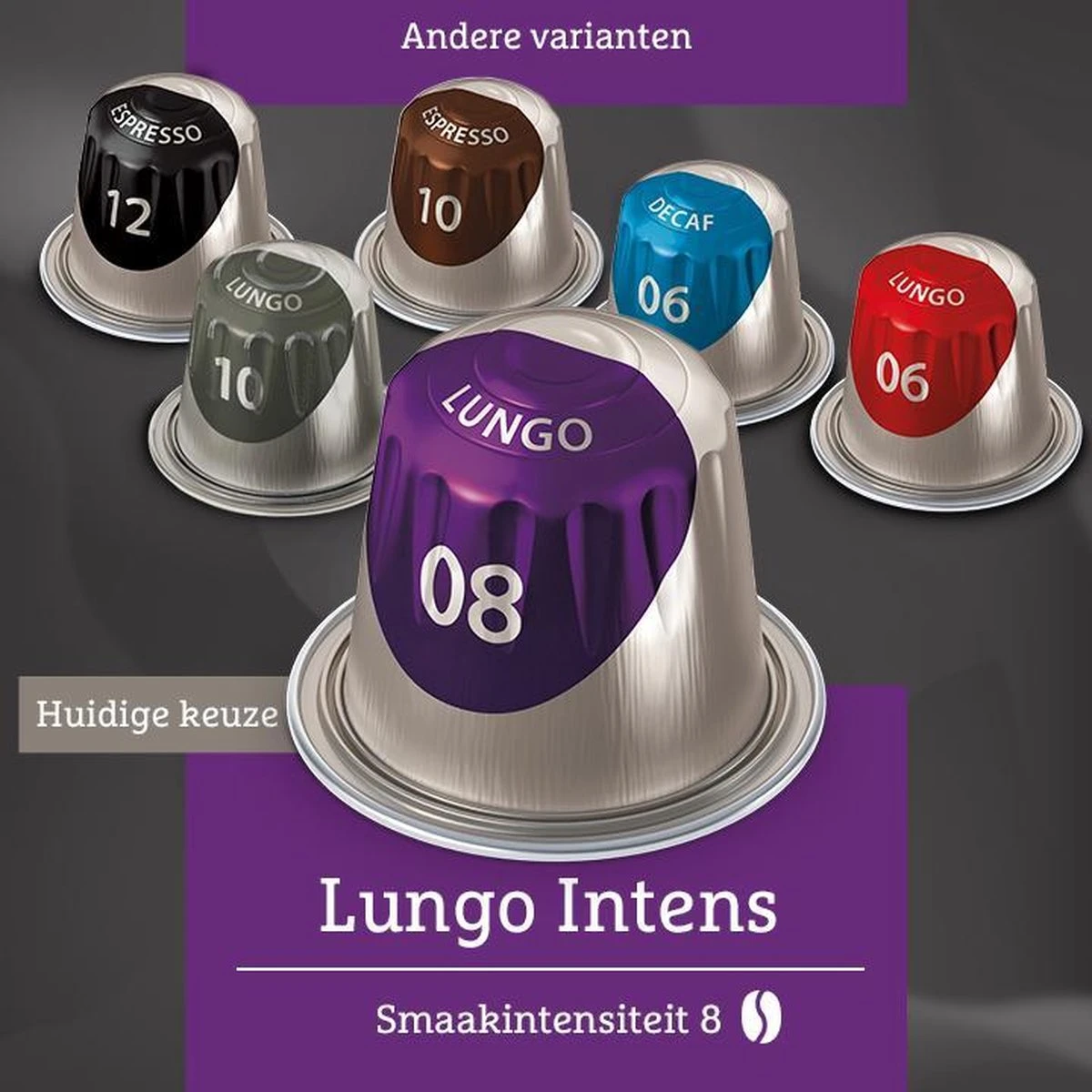 Douwe Egberts Lungo Intens Koffiecups - Intensiteit 8/12 - 10 X 20 Capsules - Afbeelding 5