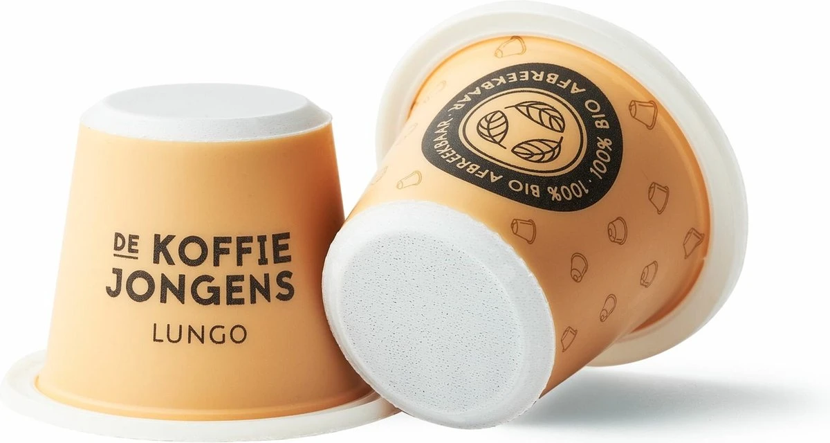 Nespresso Cups - De Koffiejongens - Lungo - 100% Biologisch Afbreekbaar - 60 Cups - 100% Nespresso Compatible - Afbeelding 2