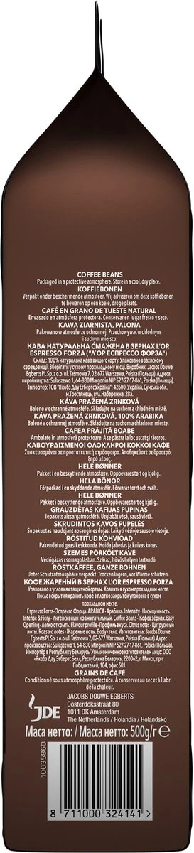 L'OR Espresso Forza Koffiebonen (9) - 4 X 500 Gram - Afbeelding 4