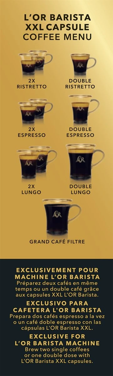 L'OR BARISTA XXL Forza (9) - 5 X 10 Koffiecups - Afbeelding 4