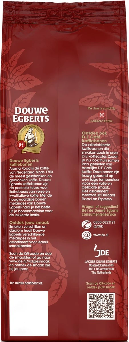 Douwe Egberts Aroma Rood Koffiebonen - 6 X 500 Gram - Afbeelding 4