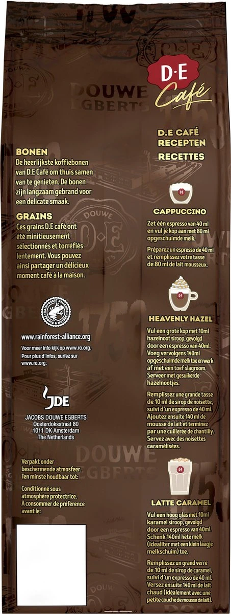 Douwe Egberts D.E Café Creatie Koffiebonen - 7/9 Intensiteit - 4 X 500 Gram - Afbeelding 3