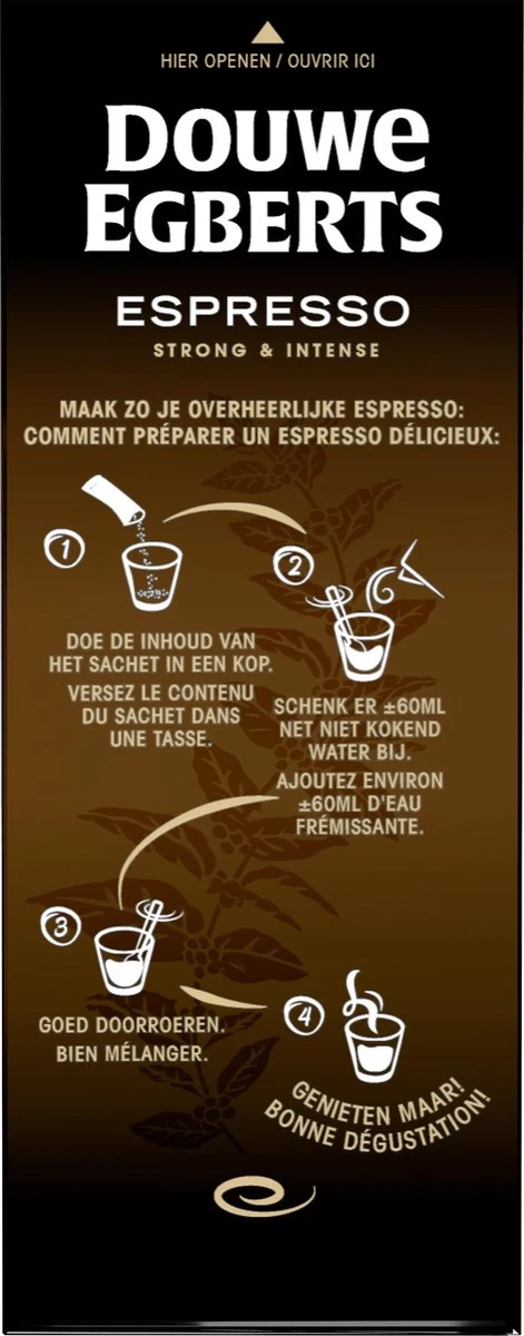 Douwe Egberts Espresso Sticks Oploskoffie - 6 X 25 Zakjes - Afbeelding 5