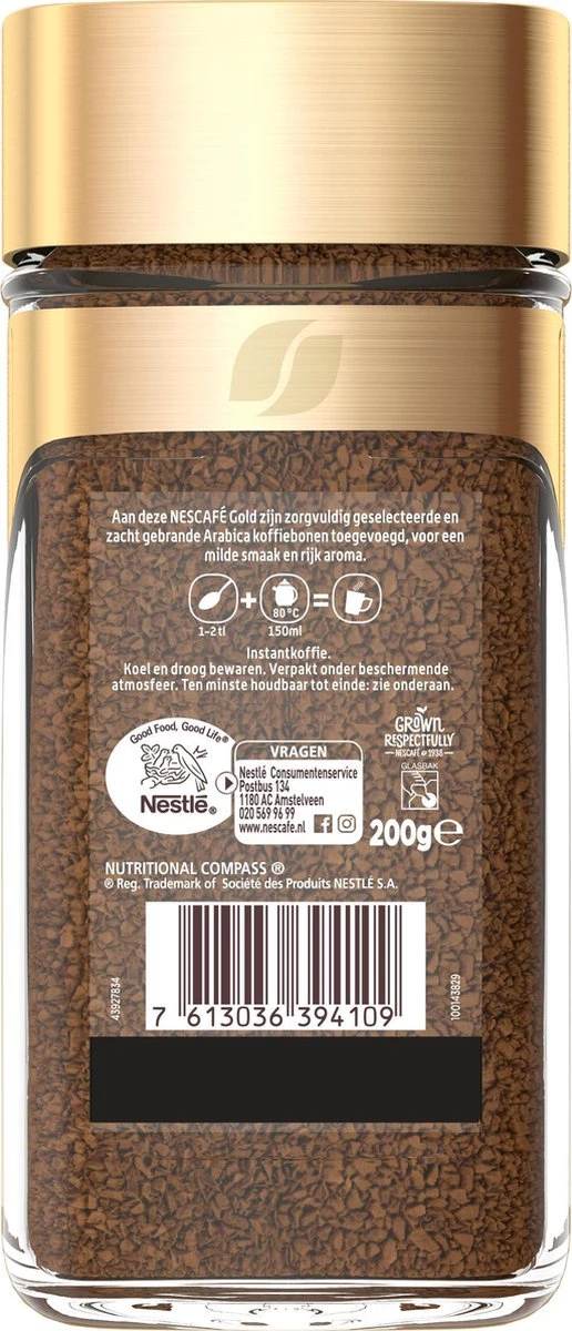 Nescafé Gold Oploskoffie - 6 Potten à 200 Gram - Afbeelding 2