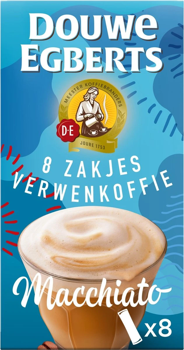 Douwe Egberts Verwenkoffie Latte Macchiato Oploskoffie - 5 X 8 Zakjes - Afbeelding 2