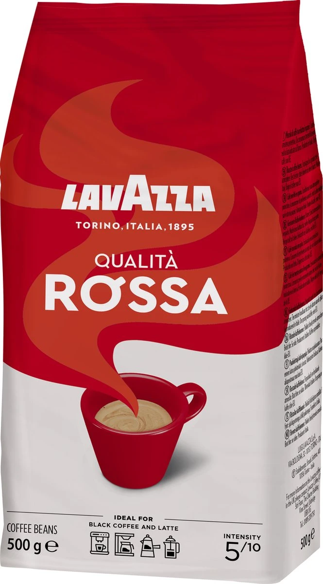Lavazza Qualita Rossa Koffiebonen - 500 Gram X2 - Afbeelding 2