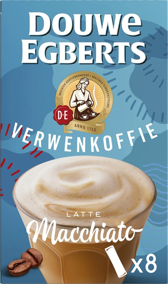 Douwe Egberts Verwenkoffie Latte Macchiato Oploskoffie - 5 X 8 Zakjes - Afbeelding 9