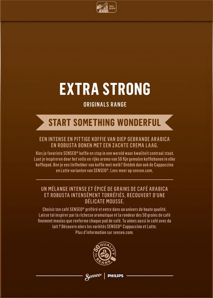 Senseo Extra Strong Koffiepads - 8/9 Intensiteit - 10 X 36 Pads - Afbeelding 2