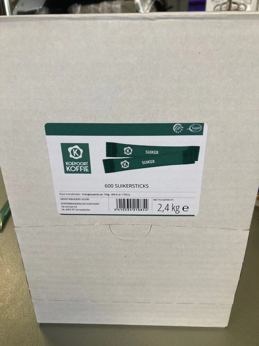 Suikersticks / Suikerzakjes Professional 600 St. A 4 Gram - Koepoort Koffie - Afbeelding 3