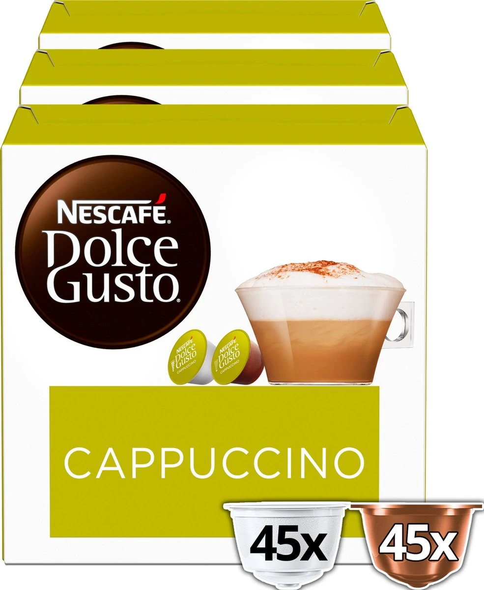 Nescafé Dolce Gusto Cappuccino Capsules - 90 Koffiecups - Afbeelding 2